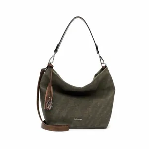 EMILY & NOAH mit Bag in Bag Beuteltasche Olive Lederimitat 