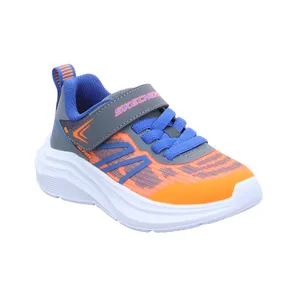 SKECHERS Sneaker Jungen-Halbschuh Klett Orange Textil 