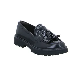 TAMARIS Slipper Schwarz Lederimitat TAMARIS Slipper Schwarz Lederimitat