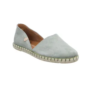 VERBENAS Espadrille-flach Khaki Leder 
