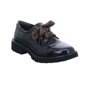 TAMARIS 2 Schnürsenkel Schnürschuh Schwarz Lederimitat 