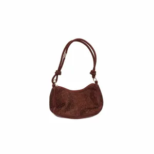 LA STRADA Clutch / Abendtasche Braun Textil LA STRADA Clutch / Abendtasche Braun Textil