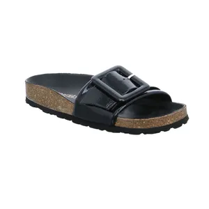 VERBENAS Pantolette Schwarz Leder 