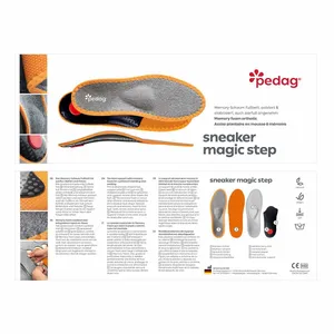 PEDAG Sneaker Magic Step Sohle Sohlen Grau Textil PEDAG Sneaker Magic Step Sohle Sohlen Grau Textil