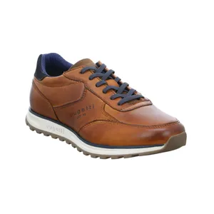BUGATTI SHOES Halbschuhe Sneaker Cognac Leder 
