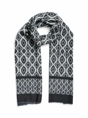 PIECES Schal breit, feine Fransen Schal Schwarz Textil PIECES Schal breit, feine Fransen Schal Schwarz Textil