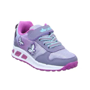 LICO Blinki Kleinkinder-Halbschuh Klett Violette Recycelte Materialien 