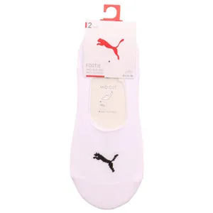 PUMA SOCKEN Footie 2-ER Pack, Silikonferse Füsslinge Weiss Textil 