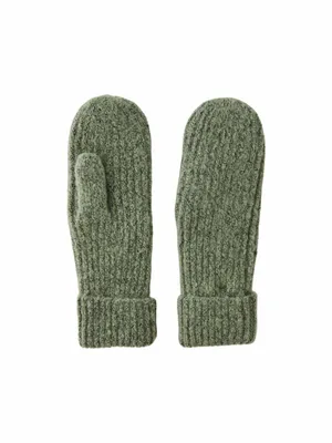 PIECES Armabschluss mit Umschlag Strickhandschuh Pastelgrün Textil PIECES Armabschluss mit Umschlag Strickhandschuh Pastelgrün Textil