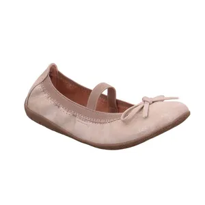 INDIGO Festlicher Sommerschuh Mädchen-Ballerina Rosa Lederimitat 