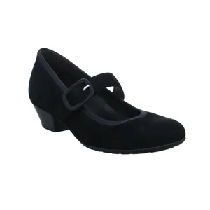 GABOR mit Wechselfussbett Comfort-Pumps Schwarz Leder GABOR mit Wechselfussbett Comfort-Pumps Schwarz Leder