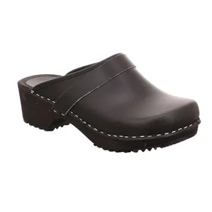 * Zoccoli / Gloggs Schwarz Leder * Zoccoli / Gloggs Schwarz Leder