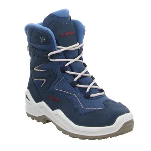 LOWA Winter-Sneaker high Jungen- Snowboot Membran Blau Textil 