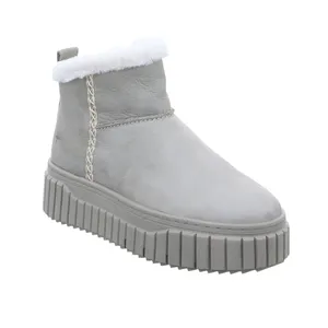 TAMARIS Boot Taupe Leder 