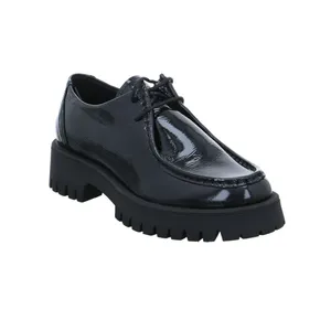 SCHUHENGEL Schnürschuh Schwarz Leder 