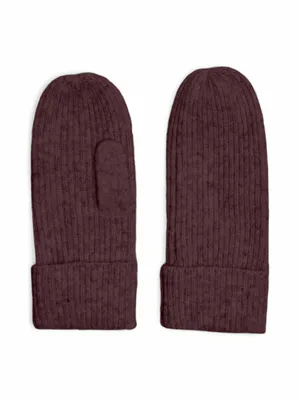PIECES Fausthandschuhe, Umschlag Strickhandschuh Bordeau Textil PIECES Fausthandschuhe, Umschlag Strickhandschuh Bordeau Textil
