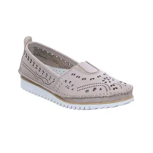 ANDREA CONTI Slipper Taupe Leder 