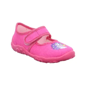 SUPERFIT Mädchen Kinder-Hausschuh Pink Textil SUPERFIT Mädchen Kinder-Hausschuh Pink Textil