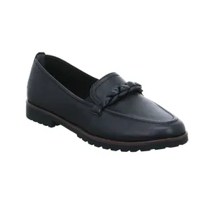 TAMARIS Slipper Schwarz Leder TAMARIS Slipper Schwarz Leder