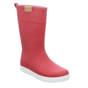 SCHUHDEPOT Damen-Gummistiefel Rot Leder 