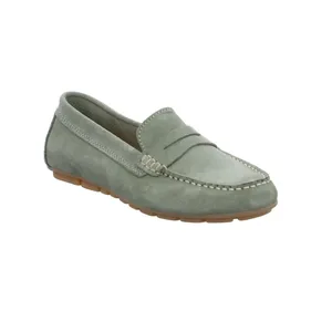 SCHUHENGEL Mokassin Pastelgrün Leder  "Super leicht" 