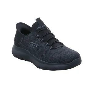 SKECHERS Halbschuhe Sneaker Stoff Schwarz Synthetik 