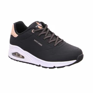 SKECHERS Sneaker Schwarz Lederimitat  mit Memory Foam 