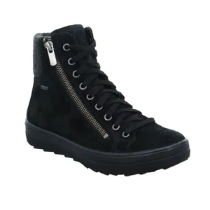 LEGERO mit Gore-Tex Membrane Mid Cut Sneaker Schwarz Leder LEGERO mit Gore-Tex Membrane Mid Cut Sneaker Schwarz Leder