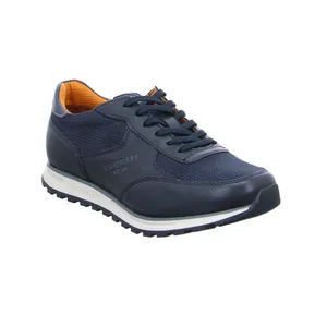 BUGATTI SHOES Halbschuhe Sneaker Blau Leder 
