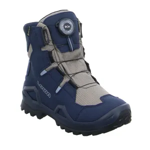LOWA Winter Stiefel Jungen- Snowboot Membran Navy Textil 