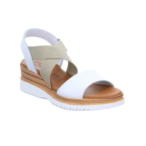 COSMOS COMFORT Sandalette Weiss Leder 