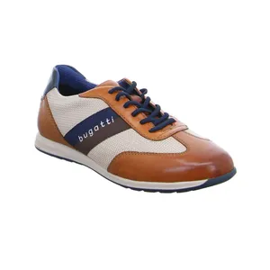BUGATTI SHOES Halbschuhe Sneaker Cognac Lederimitat 
