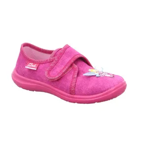 BECK Mädchenhausschuh Kinder-Hausschuh Pink Textil 