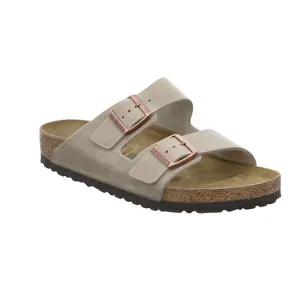 BIRKENSTOCK Bio-Mûles Mittelbraun Leder 