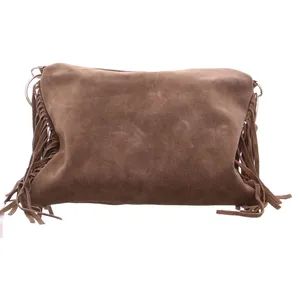 * Umhängetasche Taupe Leder * Umhängetasche Taupe Leder