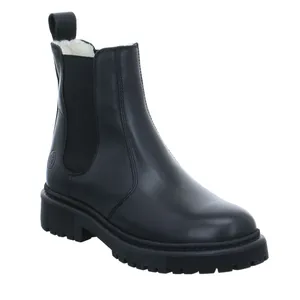 SCHUHENGEL mit Wollfutter Boot Schwarz Leder SCHUHENGEL mit Wollfutter Boot Schwarz Leder