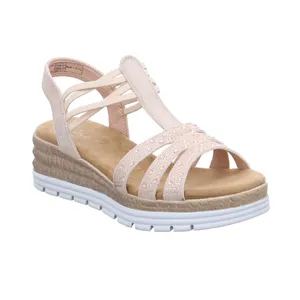 PIECE OF MIND Sandalette Rosa Lederimitat 