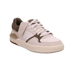 CLARKS Halbschuhe Sneaker Beige Leder CLARKS Halbschuhe Sneaker Beige Leder