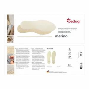 PEDAG Merino Sohle Sohlen Offwhite Textil PEDAG Merino Sohle Sohlen Offwhite Textil