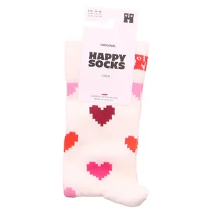 HAPPY SOCKS Herzen Freizeitsocken Weiss Textil HAPPY SOCKS Herzen Freizeitsocken Weiss Textil
