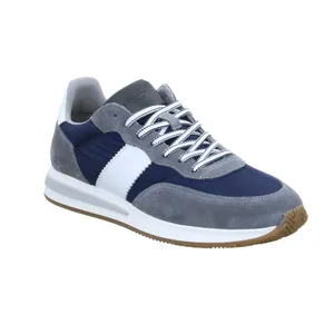 FERNANDO STRAPPA Halbschuhe Sneaker Stoff Blau Leder 