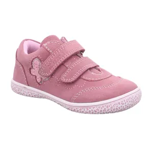 LURCHI Leder Sneaker Kleinkinder-Halbschuh Klett Rosa Leder 