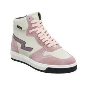 GATTINO Sneaker High Mädchen-Winter-Bottine Beige Leder GATTINO Sneaker High Mädchen-Winter-Bottine Beige Leder