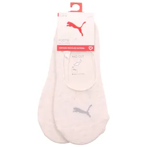 PUMA SOCKEN 2-ER Pack Footie Füsslinge Offwhite Textil 