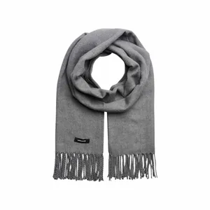JACK & JONES Fransen Schal Grau Textil 