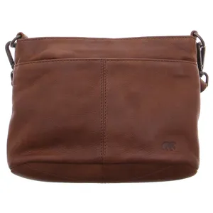 BEAR DESIGN Umhängetasche Braun Leder 