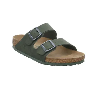 BIRKENSTOCK Bio-Mûles Olive Lederimitat BIRKENSTOCK Bio-Mûles Olive Lederimitat