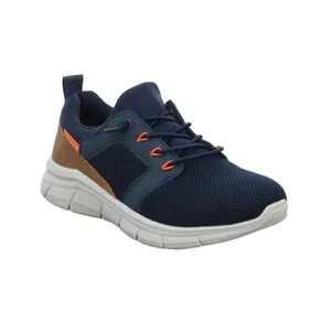BUGATTI SHOES Halbschuhe Sneaker Stoff Blau Textil 