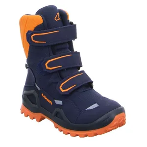 LOWA Winterstiefel Jungen- Snowboot Membran Dunkelblau Textil 