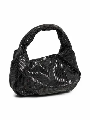 PIECES Clutch / Abendtasche Schwarz Textil PIECES Clutch / Abendtasche Schwarz Textil